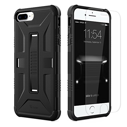 Iphone 7 plus case, slim military shockproof protective…