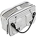 MyGift MG Collection® White Quilted Designer Inspired Faux Patent Leather Dog & Cat Pet Carrier Tote Handbag