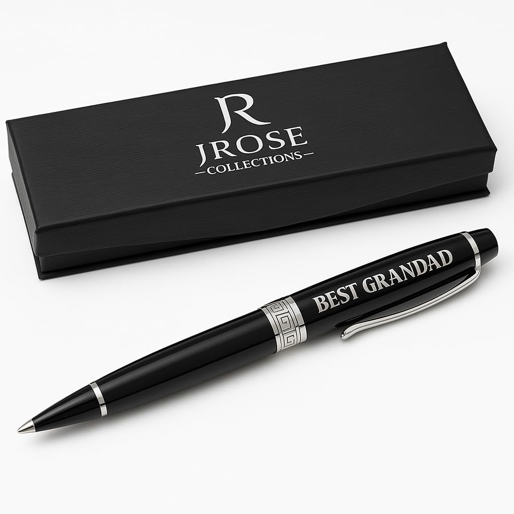 BEST GRANDAD Named Personalised Men Pen JRose Collections Gift Boxed By Sterling Effectz