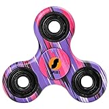 SPIN! Tri Fidget Spinner Metal Hand Finger Toy, EDC Perfect Gift for Kids and Adults Stress Reducer Time Killer, Good for ADD, ADHD, Anxiety, and Autism Focus (Hand Painted)