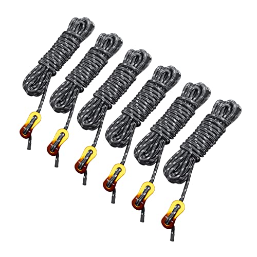GEERTOP Reflective Guylines 4mm Lightweight Camp Ropes Tent Cords with Aluminum Adjuster