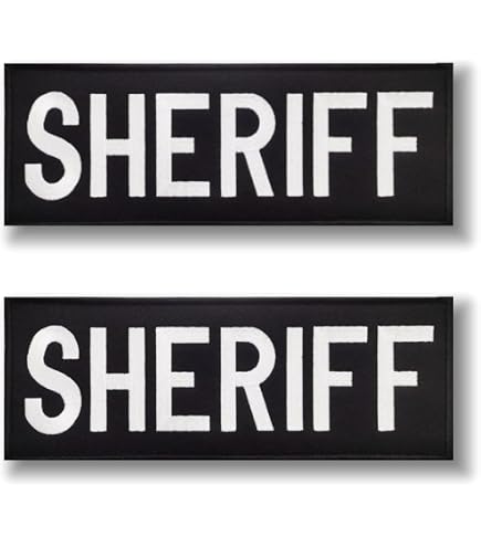 Amazon.com: 13Fifty Sheriff Training PVC Morale Patch, Hook