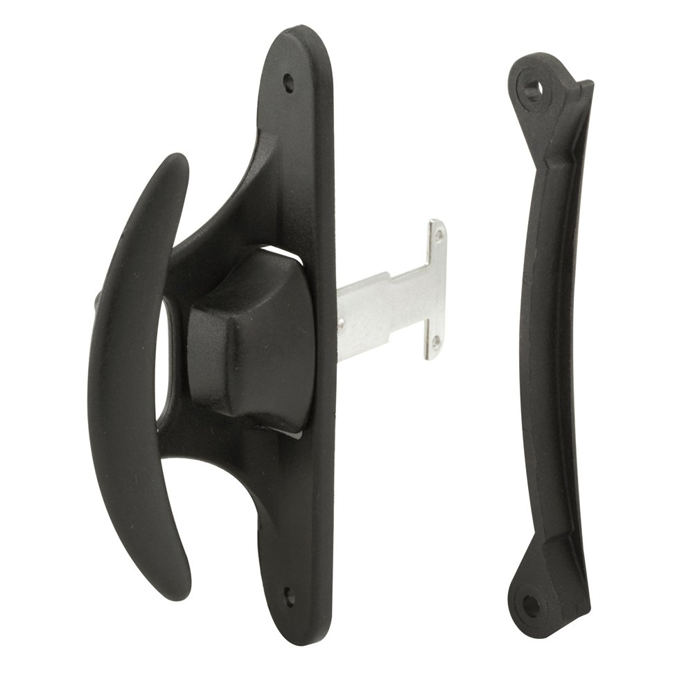 Photo 1 of Prime-Line A 215 4-3/16 In., Black Plastic, Sliding Screen Door Handle, fits Bay Mills Doors (Single Pack)