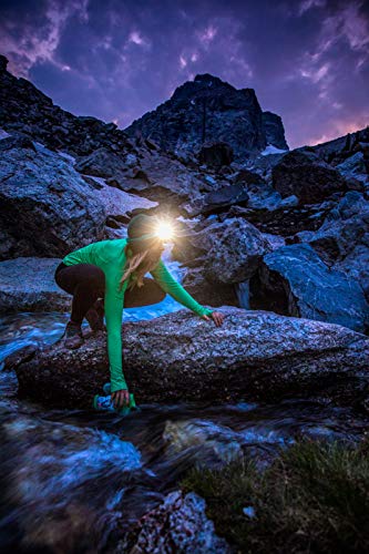 BioLite HeadLamp 330 Lumen No-Bounce Rechargeable Head Light Midnight Grey