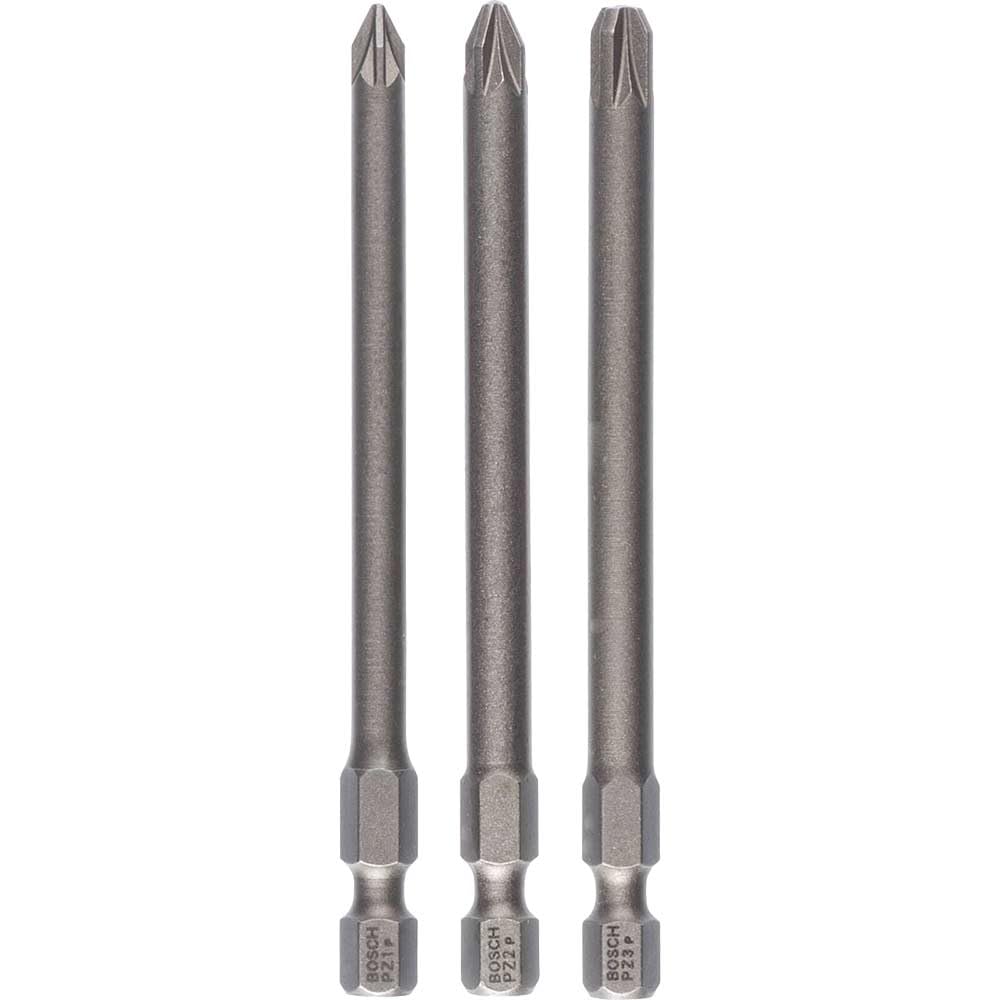 Bosch 260700176189 mm Extra Hard Screwdriver Bit (Set of 3)