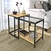 Lifewit 2-piece Side Table Nesting Table Accent Table Set, Combination Extension Slide End Sofa Table
