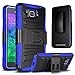 Galaxy Alpha Case, CASEFORMERS Duo Armor BLUE for Samsung Galaxy Alpha Combo Case with Stand and Holster