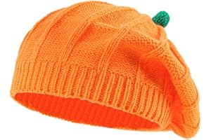 EUBUY Halloween Pumpkin Beret for Adults, Family Matching Pumpkin Beret Hat, Mommy and Me Halloween Beret for Women