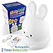 SillyCone Soft Silicone Rechargeable LED Children's Night Light with Remote and Extended Life 2,000 mAh Battery and USB Cable for Charging (Bunny)