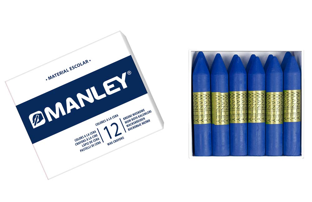 Manley 43 – Wax Crayons, Pack of 12