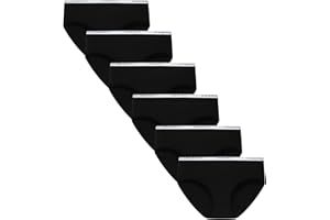 Demifill Teen Girls Underwear Cotton Briefs Soft Panties for Teens Pack of 6 Multipack