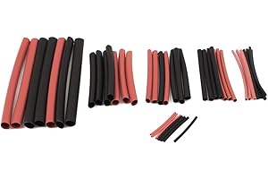 uxcell 42 Pcs 2:1 Heat Shrink Tube Wire Wrap Assortment Tubing Sleeve 6 Sizes