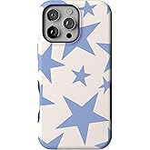 Casely iPhone 16 Pro Case | Stars Align | Blue & White Stars | Bold Protective Design | Compatible with MagSafe