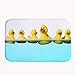 Yilooom Cute Rubber Ducks In The Water Bath Mat Coral Fleece Area Rug Door Mat Entrance Rug Floor Mats for Front Outside Doors Entry Carpet 50 X 80 X 1.3cm