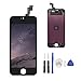 EXW LCD Touch Screen Digitizer Replacement Full Assembly for iPhone 5S with Free Tools Kit (for iPhone 5S Black)