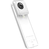 Insta360 Nano 360 Degree Camera VR 3D Panoramic Point and Shoot Digital Video Cameras 3K HD Dual Wide Angle Fisheye Lens for iPhone 7, 7 Plus and all iPhone 6 series, 360 Live on Facebook- Pearl White