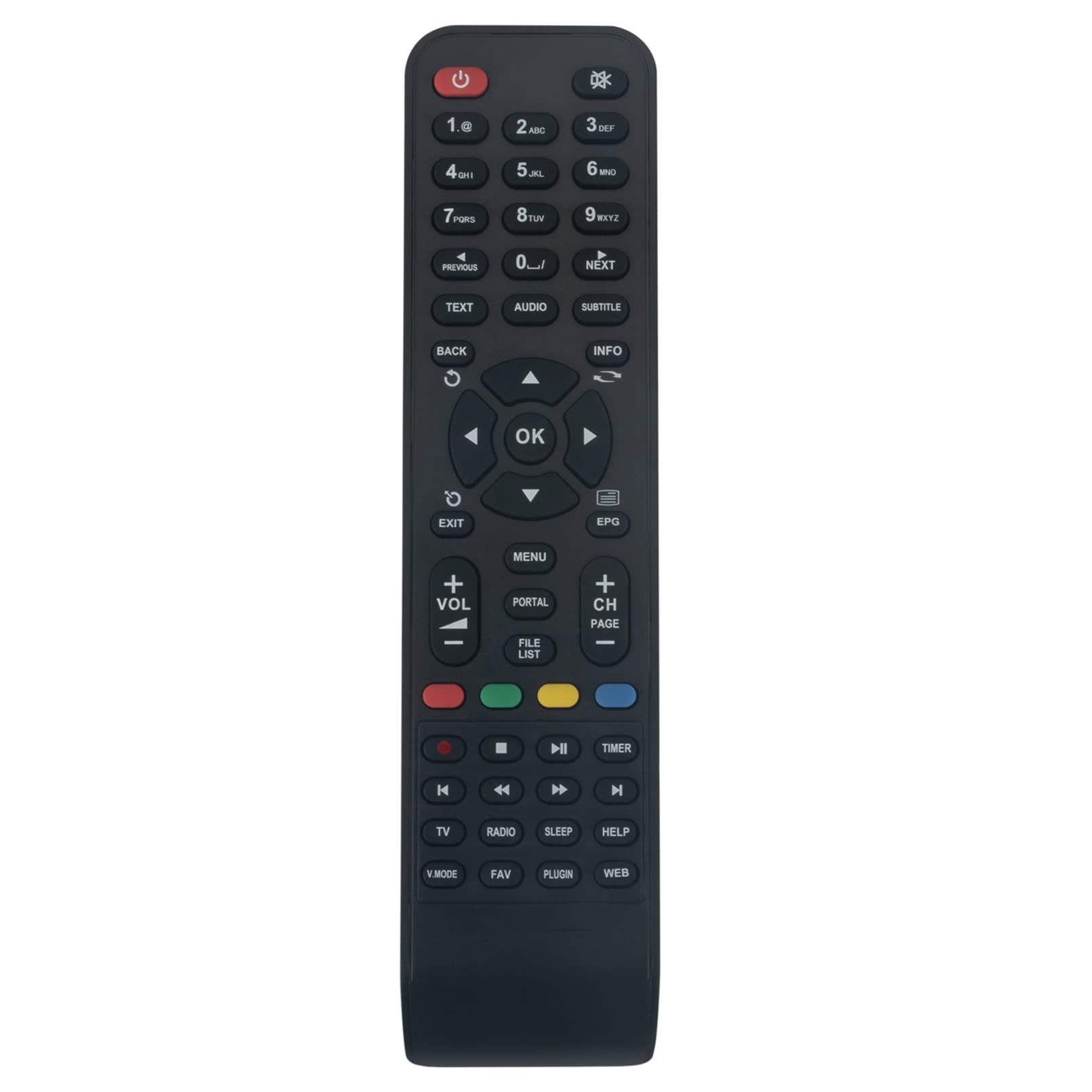 VINABTY Replacement Remote Control fit for Zgemma Star Satellite Receiver S 2S H1 H2