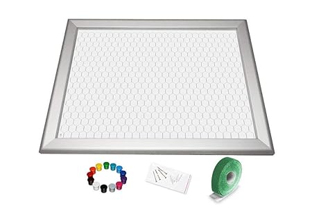 Gamerboard A3 (Spitze Ecken) Alu, mit Zubehör. Für Pen and Paper Rollenspiel, Tabletop- und Strategie-Games. Gamemaster Scree