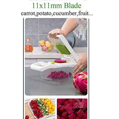12 in 1 Vegetable Chopper, Heavy Duty Mandoline Slicer Potato Onion