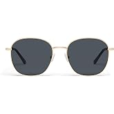 QUAY Jezabell Oversized Round Sunglasses | Oversized Frame, UV Protection, Built-In Nose Pads, Case and Cloth for Travel, Events and Daily Wear