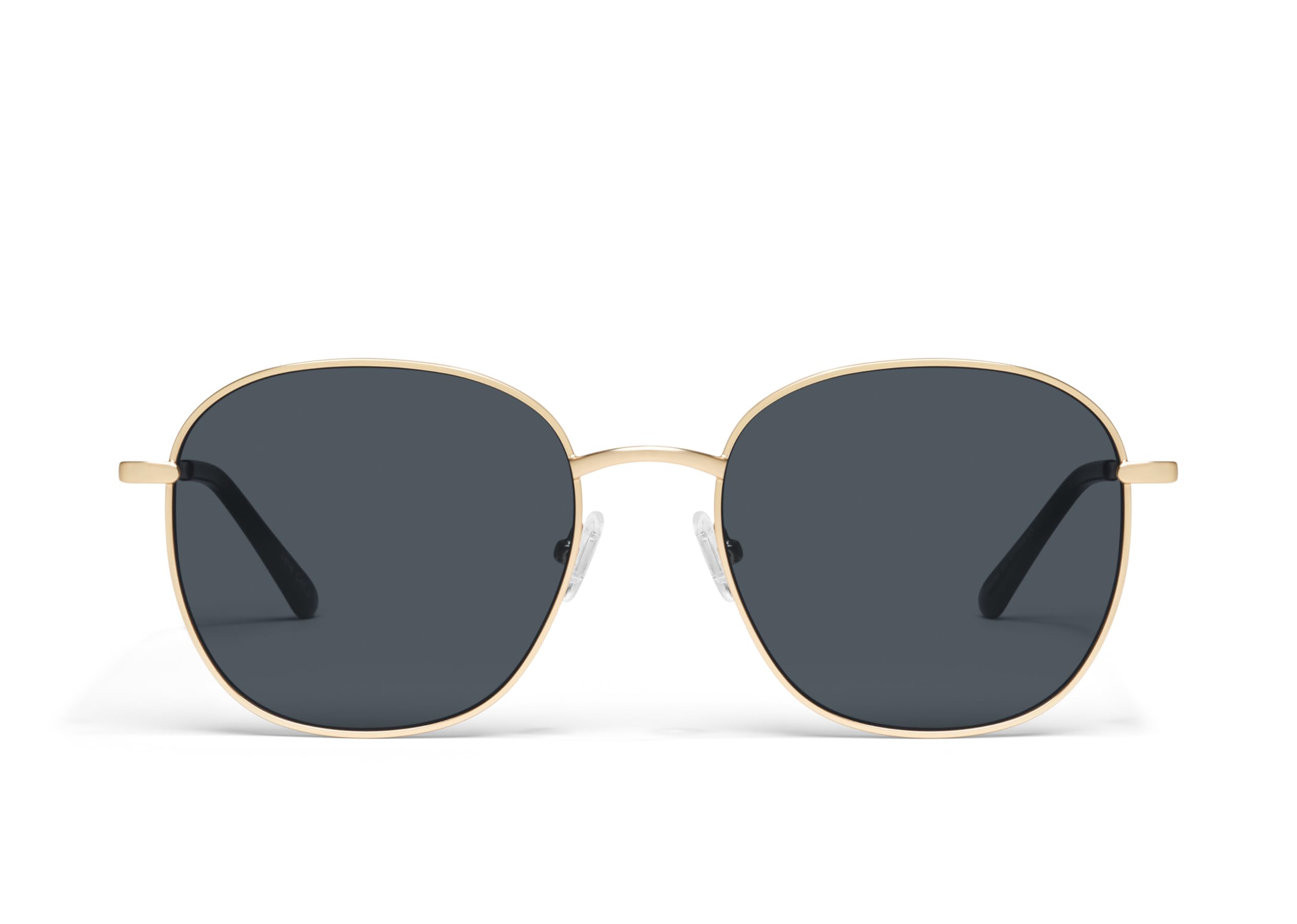 Photo 1 of Quay - Jezabell Womens Sunglasses, Polarized Round Lenses with UV Protection, Oversized Sunglasses, Gold
