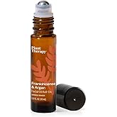 Plant Therapy Frankincense & Argan Facial Serum Roll-On, 10 mL (1/3 oz), Made with Frankincense Essential Oil & Argan Oil, Smoothes Wrinkles & Improves Skin Elasticity, Anti-Aging for Face & Skin