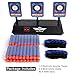 Ling Yun Zhi MASCARRY Electric Scoring Auto Reset Shooting Digital Target for Nerf Guns Blaster Elite/Mega/Rival Series with 40 Pcs Refill Darts and 2 Hand Wrist Bands…