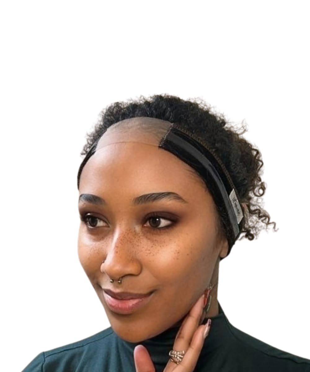 Photo 1 of Unicorns LuX GRIP Lace Wig Gripper Band - Fully Adjustable | Extra Wide Lace | For Lace Front Wigs | Non Slip for All Wigs (Brown)