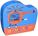 Crocodile Creek Hippo Helicopter Jigsaw (12 Piece)