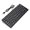 Topiky-Arabic-Keyboard78-keys-Portable-Arabic-Computer-Keyboard-Silent-Business-Keyboard-USB-Wired-Black-Keyboard-with-White-Letters-Splash-proof Arabic Keyboard,78 keys Portable Arabic Computer Keyboard Silent Business Keyboard-USB Wired Black Keyboard with White…