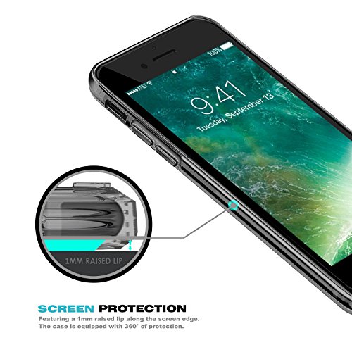 iPhone 7 Plus Case, SOWTECH Anti Scratch [Heavy Duty] Gel Bumper Hard Cover Case for iPhone 7 Plus 5.5 Inch (2016) - Gray