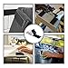 CANOPUS Hook and Loop Reclosable Fastener, SJ3550 250 Black Lock Tape for Hanging Pictures, Signs and Displays, Remotes, Tools, Crafts, 0.5 in x 6 ft, Made in USA