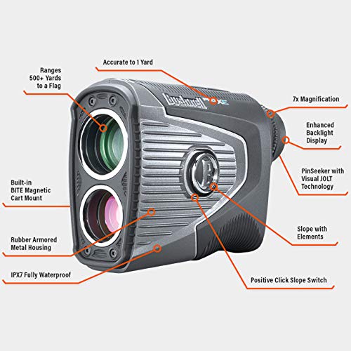 Bushnell Pro XE Golf Laser Rangefinder Bundle with Protective Skin