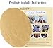 Beaulegan Repair Patches - 4 PCS Elbow Knee Iron-on Velvet Patches, Oval & Khaki