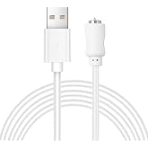 Magnetic USB DC Charger Cable for Rechargeable Devices - Diameter 6mm | Single-pin, North Polarity, Single dot, Replacement Charging Cord