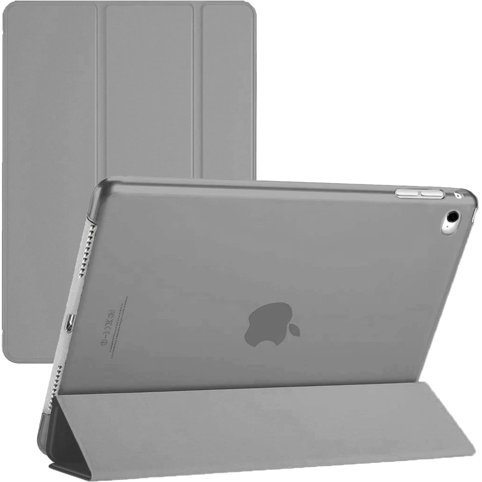 TechDealsUK iPad Air (1st Generation ONLY) 2013 A1474 A1475 A1476 Smart Case with Magnetic Wake/Sleep - Air 1 (Grey)