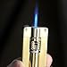 High-end jet torch flame windproof lighter flint butane ligther(item will come without butane)