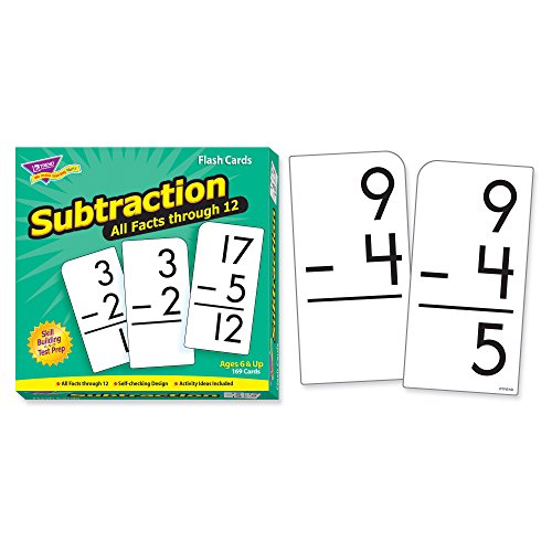 Subtraction 0-12 (all facts) 169 Flash Cards