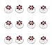 Newstarfactory Rhinestone Studded Collection Flower Spiral Hair Pin Pack of 12 (Hot Pink)