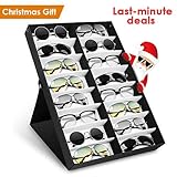 amzdeal Sunglasses Display Eyeglasses Organizer for Watches Jewelry Hair Accessories (16 Slots)