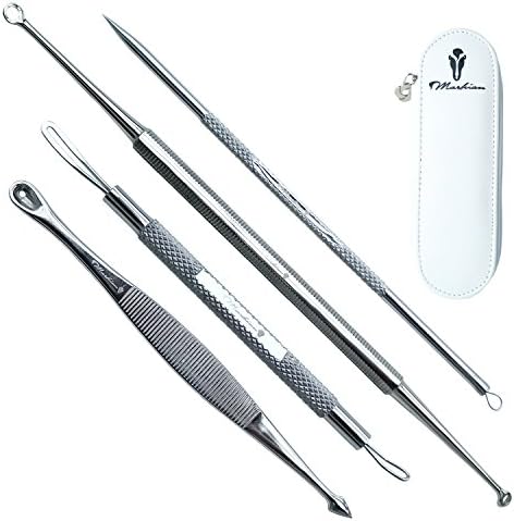 Blackhead Extractor Professional Tool Kit with INSTRUCTIONS on HOW TO GET RID OF PIMPLES E-Guide -Easily Treat Whiteheads, Comedones and Acne For more Beautifull Skin, You are Beautiful -Order Yours
