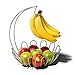 Spectrum Diversified Bloom Fruit Stand and Banana Holder, Satin Nickel
