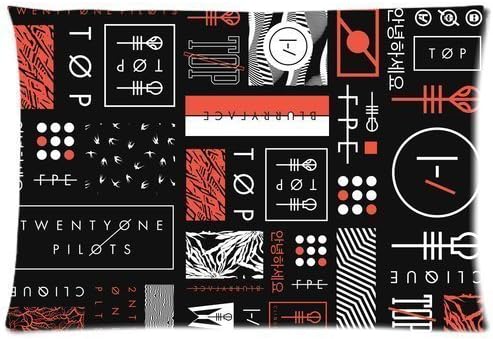 shengpeng Twenty One Pilots Custom Cotton&Polyester Zippered Pillowcase 20x26 (Twin Sides)