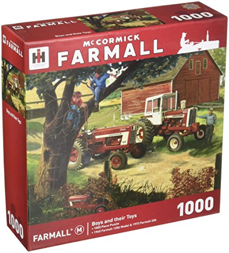 MasterPieces Farmall Boys and Their Toys Jigsaw Puzzle, Art by Charles Freitag, 1000-Piece