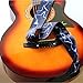 Guitar Strap for Acoustic Classical and Electric Guitar Jacquard Weave (MA-57-Blue lightning)