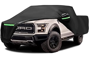 LTDNB Waterproof Car Covers Replace for 2001–2019 Ford F150, All Weather Custom-fit Car Cover with Zipper Door for Rain Snowproof UV Windproof Protection All Weather Car Cover
