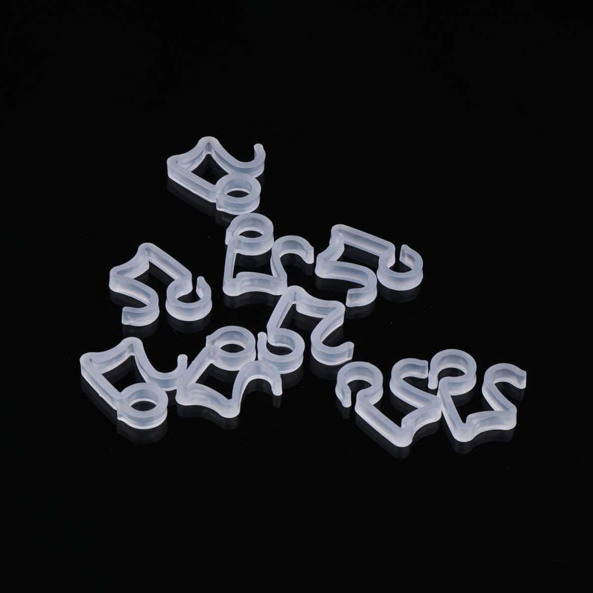 Supvox Pack of 100 Christmas Light Clips Gutter Clips Shingle Clips for Christmas Party Decorations White - Image 5