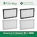 4 - Kenmore EF-1 86889 Exhaust Vacuum HEPA Filters. Designed by FilterBuy to replace Sears Kenmore Part # 20-86889 (86889), 40324, EF1. Also replaces Panasonic MC-V199H.