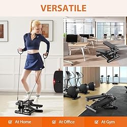 Sweetcrispy Mini Stair Steppers with Resistance