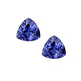 Wixine 2Pcs Beautiful Blue Tanzanite 10mm Stunning